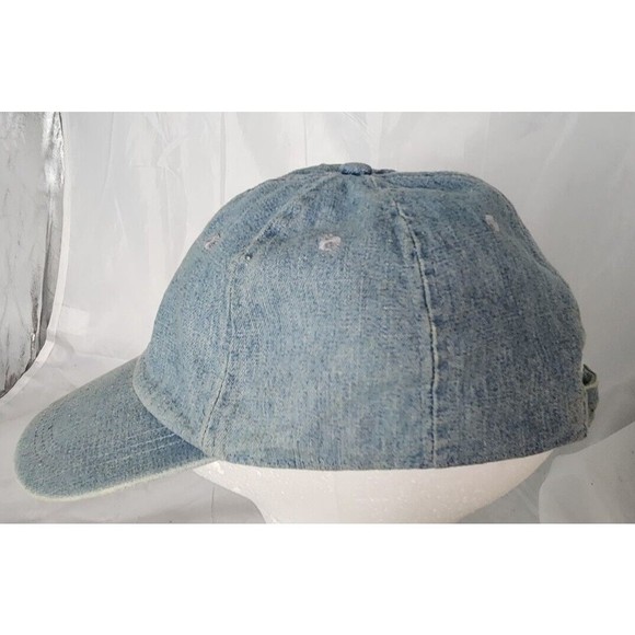 Vintage Joe Boxer Denim Jean  Chambray Adult‎ Blue  Snapback Heart Cap Hat - Picture 2 of 8